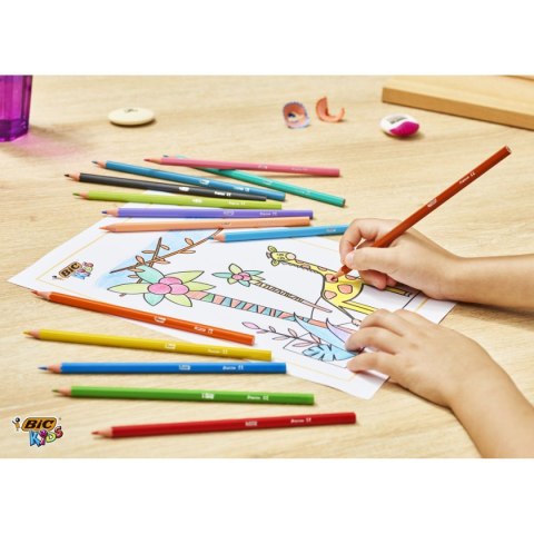 Kredki ołówkowe Bic Kids Tropicolors 2 12 kol 12 kol. (832568) Kredki ołówkowe Bic Kids Tropicolors 2 12 kol 12 kol. (832568)