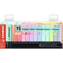 Zakreślacz Stabilo Pastel podstawka na biurko mix 5,0mm (7015-02-5)