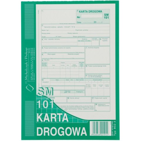 Druk offsetowy Michalczyk i Prokop Karta drogowa ? sam. osob. A5 A5 80k. (802-3) Druk offsetowy Michalczyk i Prokop Karta drogowa ? sam. osob. A5 A5 80k. (802-3)