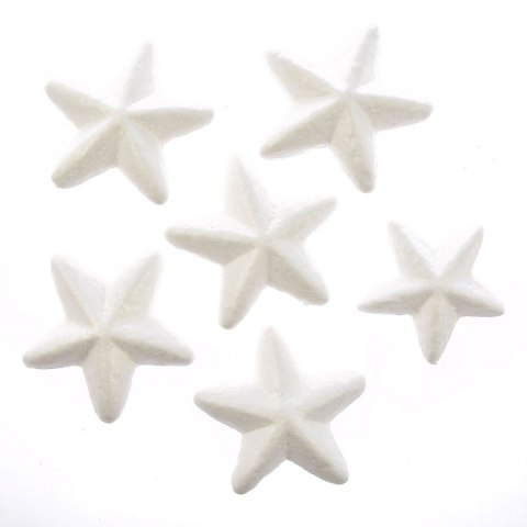 Ozdoba styropianowa gwiazdki 7 cm, 6 szt. Arpex (BN0530) Ozdoba styropianowa gwiazdki 7 cm, 6 szt. Arpex (BN0530)