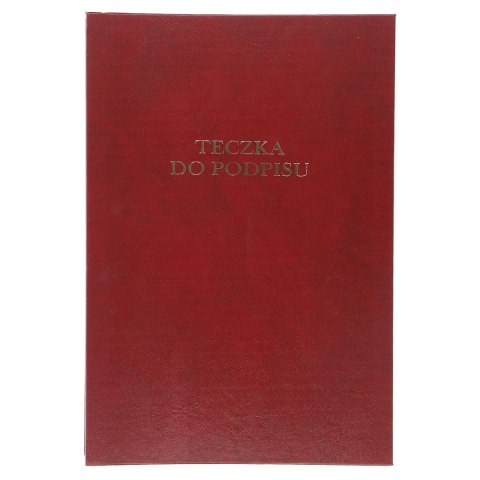 Teczka do podpisu Barbara A4 bordowy 8k. tektura pokryta folią (1822200)