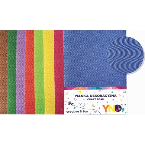 Arkusz piankowy Interdruk pianka dekoracyjna NC-006 kolor: mix 8 ark. (IPIANC006) Arkusz piankowy Interdruk pianka dekoracyjna NC-006 kolor: mix 8 ark. (IPIANC006)