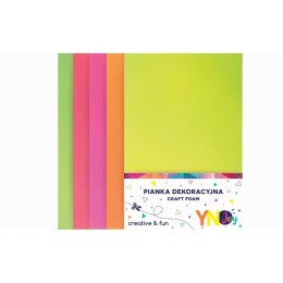 Arkusz piankowy pianka dekoracyjna NC-014 kolor: mix 5 ark. Interdruk (IPIANC014)
