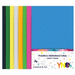 Arkusz piankowy pianka dekoracyjna NC-017 kolor: mix 8 ark. Interdruk (IPIANC017)
