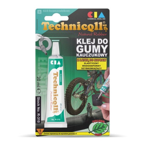 Klej w tubie Technicqll do gumy 20ml (R-310) Klej w tubie Technicqll do gumy 20ml (R-310)