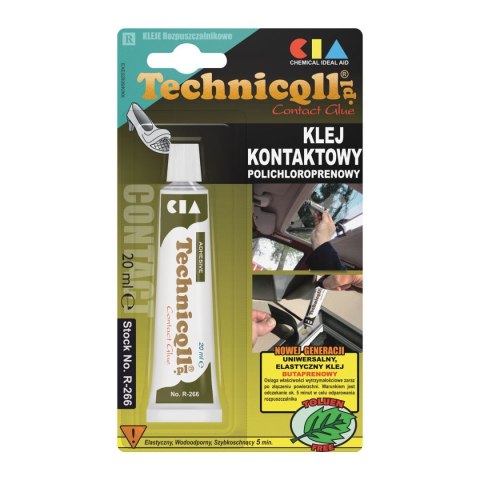 Klej w tubie Technicqll kontaktowy 20ml (R-266) Klej w tubie Technicqll kontaktowy 20ml (R-266)