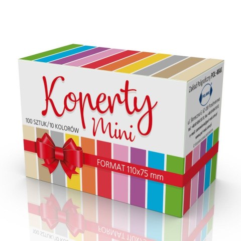 Koperta Pol-mak kolorowe mix (KMINI_OGKO) 100 sztuk Koperta Pol-mak kolorowe mix (KMINI_OGKO) 100 sztuk