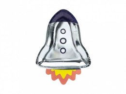 Talerz jednorazowy Partydeco Kosmos - Rakieta, 21,5x29,5 cm (1 op. / 6 szt.) papier 6 szt (TPP48)