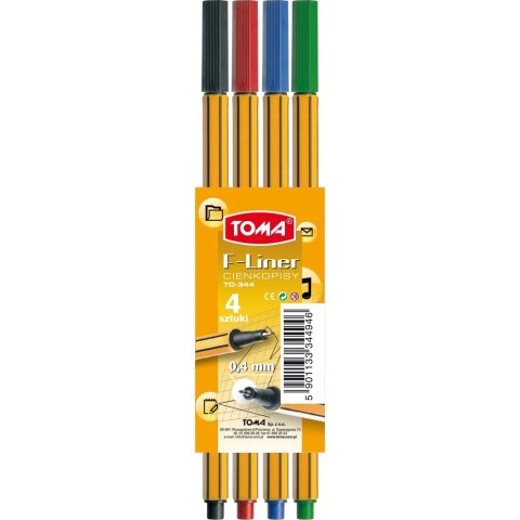 Cienkopis Toma mix 0,4mm 4kol. Cienkopis Toma mix 0,4mm 4kol.