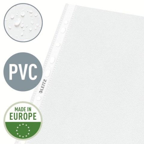 Koszulki na dokumenty Leitz poszerzana krystaliczne A4 kolor: przezroczysty typu U 170 mic. (47561003) Koszulki na dokumenty Leitz poszerzana krystaliczne A4 kolor: przezroczysty typu U 170 mic. (47561003)