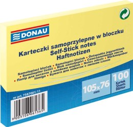 Notes samoprzylepny (karteczki) Donau żółty jasny 100k [mm:] 105x76 (7587001-11)