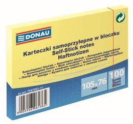 Notes samoprzylepny (karteczki) Donau żółty jasny 100k [mm:] 105x76 (7587001-11)