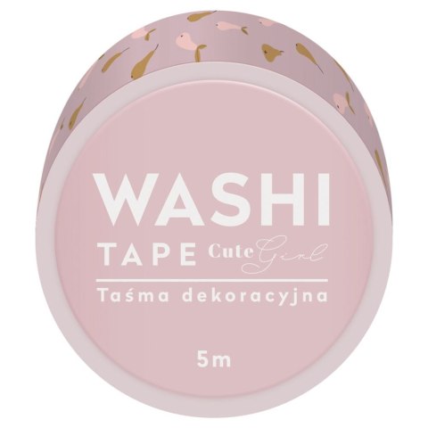 Taśma ozdobna taśma samoprzylepna CUTE GIRL 15x5 [mm x m] mix Interdruk (5902277303837)