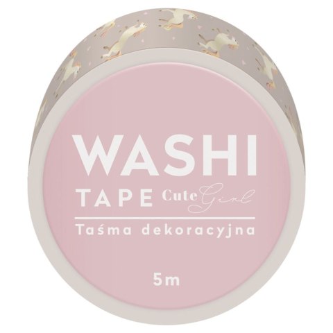 Taśma ozdobna taśma samoprzylepna CUTE GIRL 15x5 [mm x m] mix Interdruk (5902277303837)