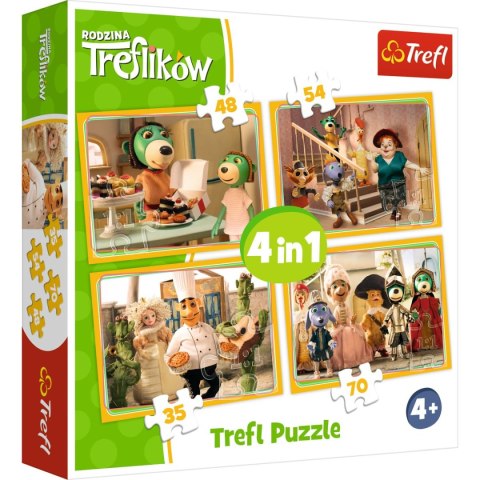 Puzzle Trefl 4w1 el. (34318) Puzzle Trefl 4w1 el. (34318)