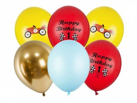Balon gumowy Happy Birthday, mix mix 300mm Partydeco (SB14P-300-000-6) Balon gumowy Happy Birthday, mix mix 300mm Partydeco (SB14P-300-000-6)