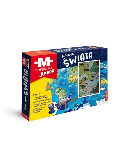 Puzzle Demart MAPPUZZLE Junior. Zwierzęta świata Puzzle Demart MAPPUZZLE Junior. Zwierzęta świata