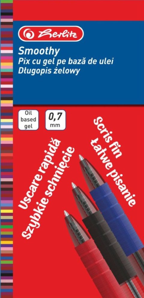Długopis Herlitz Smoothy 9476490 czarne 0,7mm (300022288) Długopis Herlitz Smoothy 9476490 czarne 0,7mm (300022288)