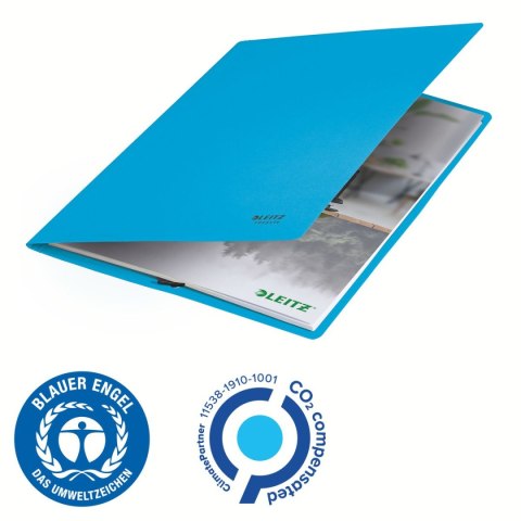 Teczka kartonowa na gumkę recycle A4 niebieska 430g Leitz (39080035) Teczka kartonowa na gumkę recycle A4 niebieska 430g Leitz (39080035)