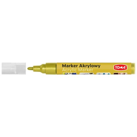 Marker specjalistyczny Toma akrylowy-fioletozłoty złoty 2,5mm okrągła końcówka (TO-402) Marker specjalistyczny Toma akrylowy-fioletozłoty złoty 2,5mm okrągła końcówka (TO-402)