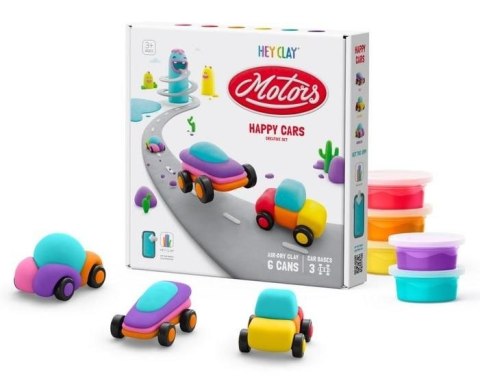 Masa plastyczna dla dzieci Hey Clay wesołe auta mix Tm Toys (HCL60902) Masa plastyczna dla dzieci Hey Clay wesołe auta mix Tm Toys (HCL60902)