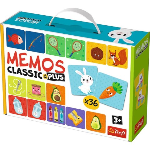 Gra pamięciowa Trefl Memos Classic & Plus, Logic (02272) Gra pamięciowa Trefl Memos Classic & Plus, Logic (02272)