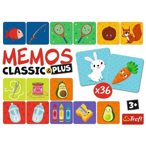Gra pamięciowa Trefl Memos Classic & Plus, Logic (02272) Gra pamięciowa Trefl Memos Classic & Plus, Logic (02272)