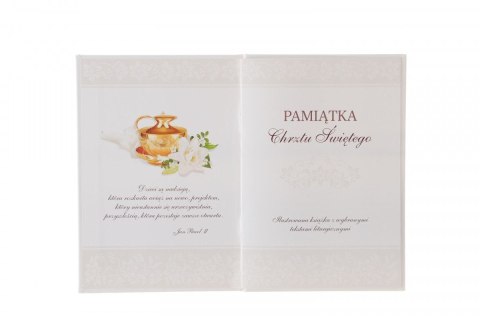 Książeczka pamiątkowa z chrztu Chrzest Matka Merigraf (5902221808715) Książeczka pamiątkowa z chrztu Chrzest Matka Merigraf (5902221808715)