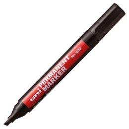 Marker permanentny Uni czarny 1,0-4,5mm ścięta końcówka (NO-380B)