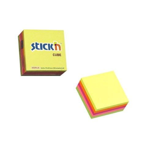 Notes samoprzylepny (karteczki) Stick'n Sticken mix 250k [mm:] 50x50 (21203)