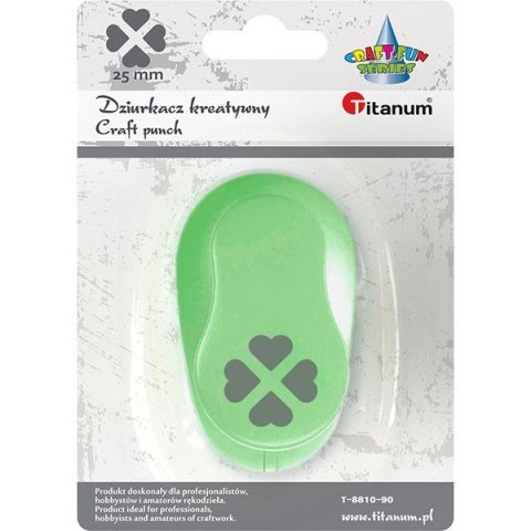 Dziurkacz ozdobny Titanum Craft-Fun Series 25mm 4 serca (T-8810-90) Dziurkacz ozdobny Titanum Craft-Fun Series 25mm 4 serca (T-8810-90)