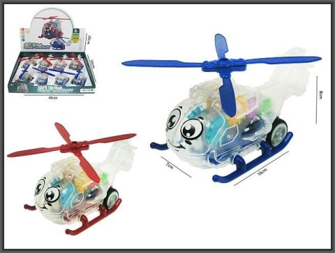 Helikopter Hipo przeźroczysty zębatki 15cm ze światłem 2-kolory (H13392) Helikopter Hipo przeźroczysty zębatki 15cm ze światłem 2-kolory (H13392)