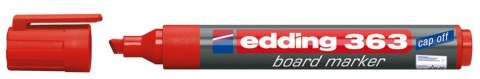 Marker suchościeralny Edding 363 czerwony 1,0-5,0mm ścięta końcówka Marker suchościeralny Edding 363 czerwony 1,0-5,0mm ścięta końcówka