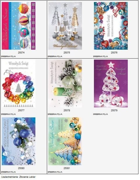 Kartka Boże Narodzenie świecka składana Pol-Mak B6 mix wzorów (B6Z_GWŚW) Kartka Boże Narodzenie świecka składana Pol-Mak B6 mix wzorów (B6Z_GWŚW)