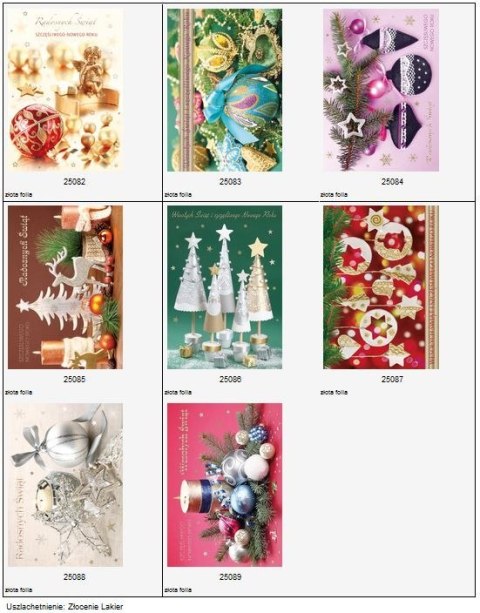 Kartka Boże Narodzenie świecka składana Pol-Mak B6 mix wzorów (B6Z_GWŚW) Kartka Boże Narodzenie świecka składana Pol-Mak B6 mix wzorów (B6Z_GWŚW)