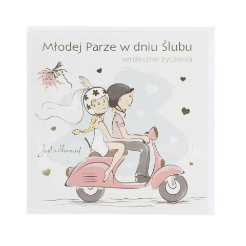 Kartka składana Ślub kw Pol-mak (KW)