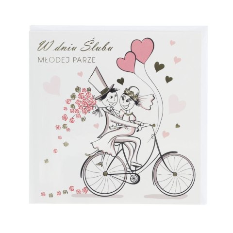 Kartka składana Ślub kw Pol-mak (KW)