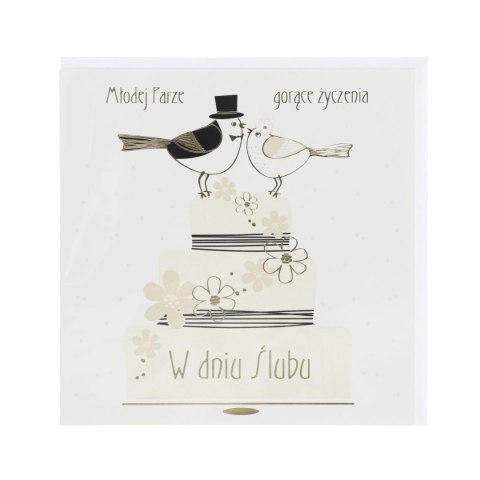 Kartka składana Ślub kw Pol-mak (KW)