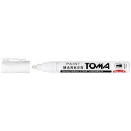 Marker olejowy Toma biały biały 2,5mm okrągła końcówka (TO-440 7 2)