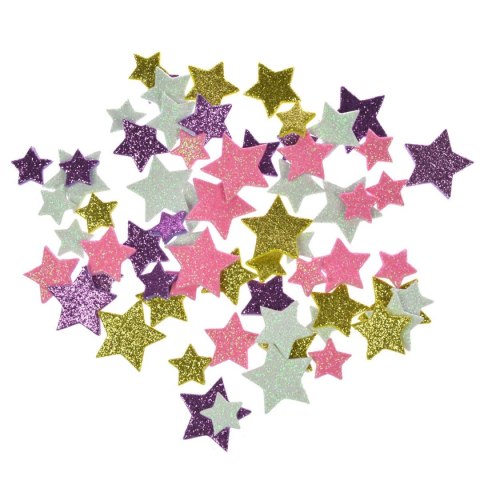 Naklejki świąteczne brokatowe gwiazdki mix Arpex (NR6325) Naklejki świąteczne brokatowe gwiazdki mix Arpex (NR6325)