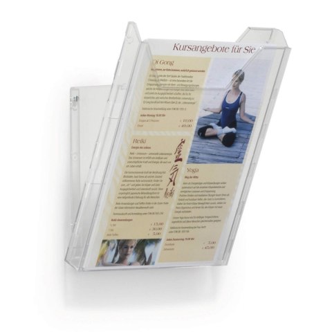 Pojemnik na dokumenty pionowy A4 transparentna plastik Durable (857819) Pojemnik na dokumenty pionowy A4 transparentna plastik Durable (857819)