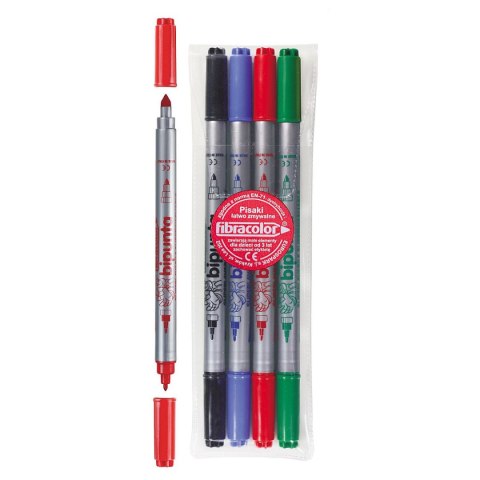 Flamaster Fibracolor dwustronne 4 kol. Flamaster Fibracolor dwustronne 4 kol.