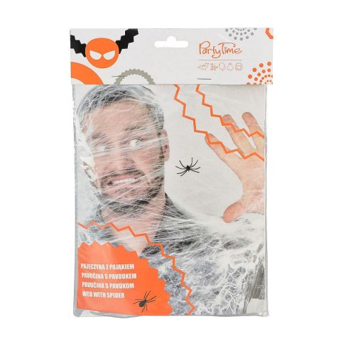 Ozdoba halloweenowa pajęczyna z pająkiem Arpex (HA1429) Ozdoba halloweenowa pajęczyna z pająkiem Arpex (HA1429)