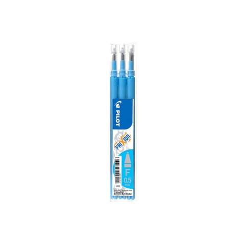 Wkład do pióra kulkowego Pilot Frixion lazurowy 0,5mm (PIBLS-FR5-LB-S3-E) Wkład do pióra kulkowego Pilot Frixion lazurowy 0,5mm (PIBLS-FR5-LB-S3-E)