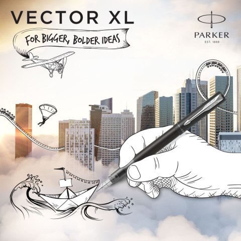 Ekskluzywne pióro tłoczkowe Parker VECTOR XL M czarny (2159744) Ekskluzywne pióro tłoczkowe Parker VECTOR XL M czarny (2159744)