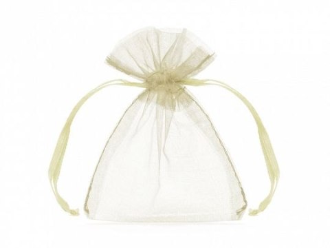 Organza Partydeco Woreczki z organzy, kremowy, 10cm (WRG5-079-10) Organza Partydeco Woreczki z organzy, kremowy, 10cm (WRG5-079-10)