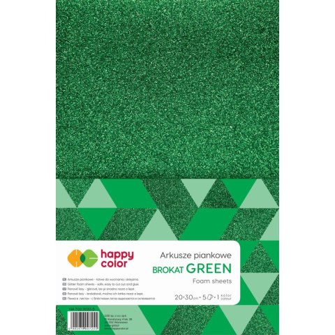 Arkusz piankowy Happy Color kolor: zielony 5 ark. (HA 7132 2030-5) Arkusz piankowy Happy Color kolor: zielony 5 ark. (HA 7132 2030-5)