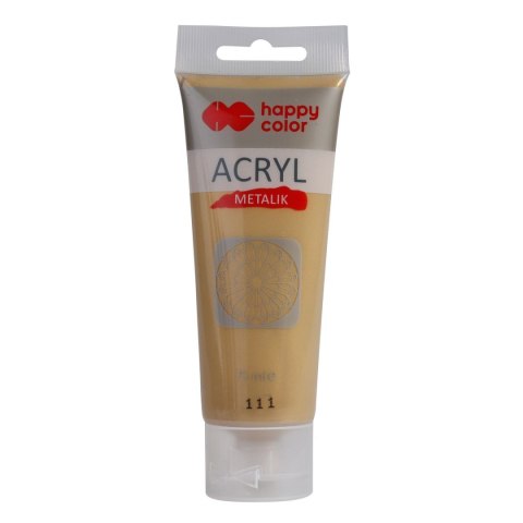Farba akrylowa Happy Color czyste złoto metalik kolor: złoty 75ml (HA 7370 0075-111) Farba akrylowa Happy Color czyste złoto metalik kolor: złoty 75ml (HA 7370 0075-111)