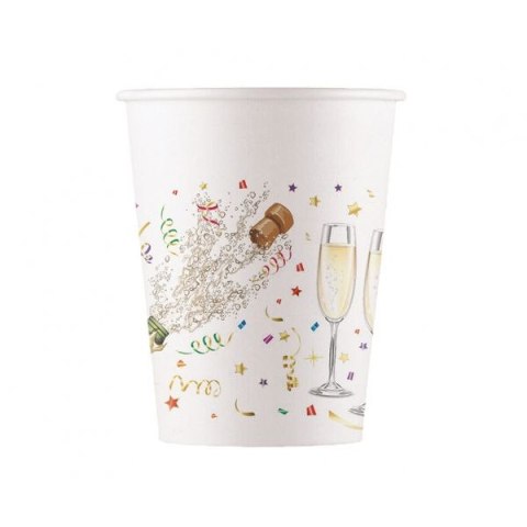 Kubek jednorazowy Godan Szampańska impreza 8szt. papier 200ml (93505) Kubek jednorazowy Godan Szampańska impreza 8szt. papier 200ml (93505)