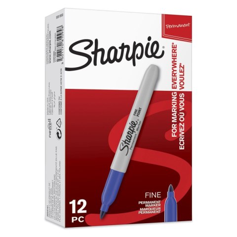 Marker permanentny Paper Mate niebieski okrągła/ścięta końcówka Marker permanentny Paper Mate niebieski okrągła/ścięta końcówka